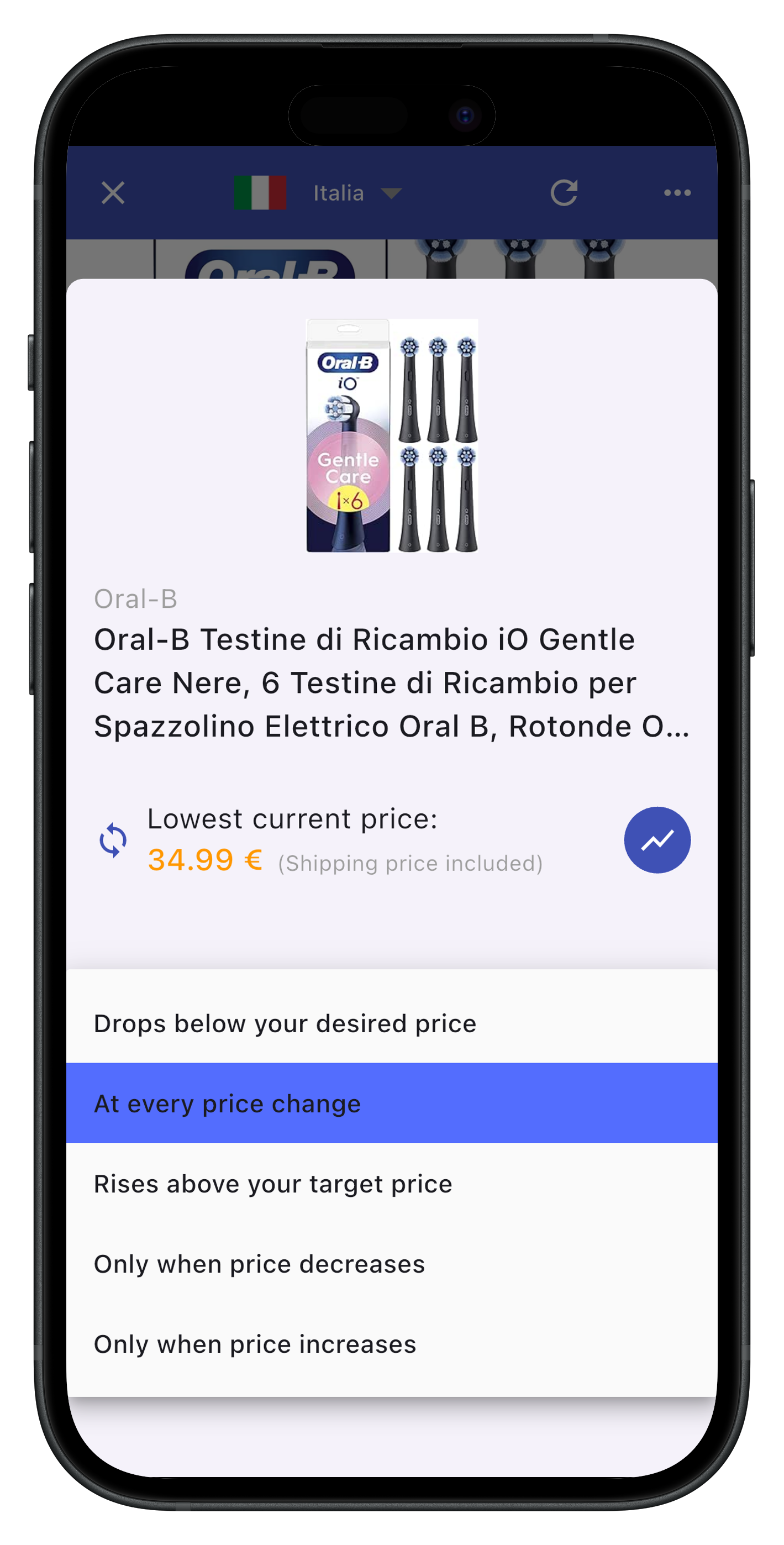 Advanced notification settings screenshot