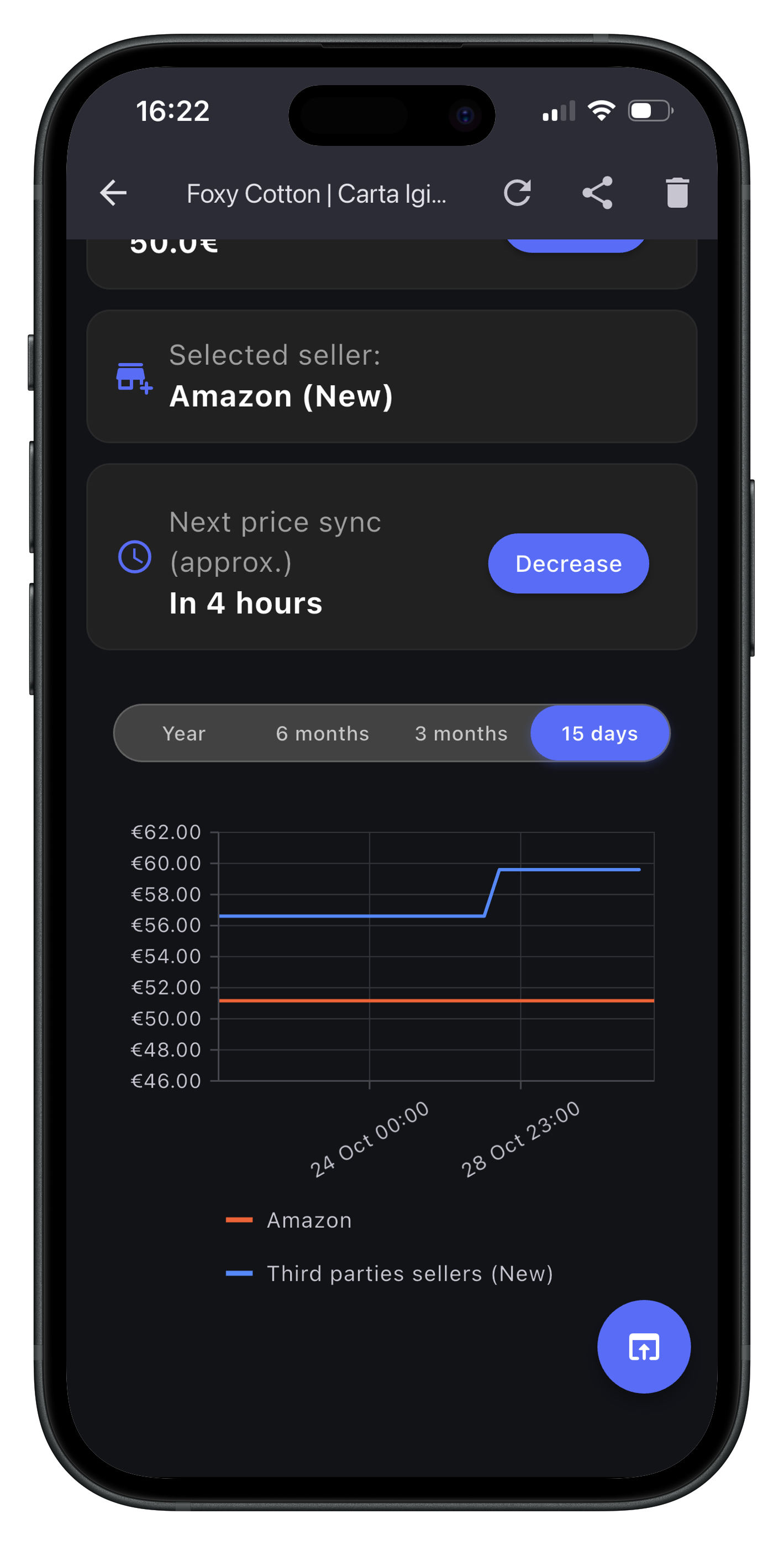 Advanced notification settings screenshot
